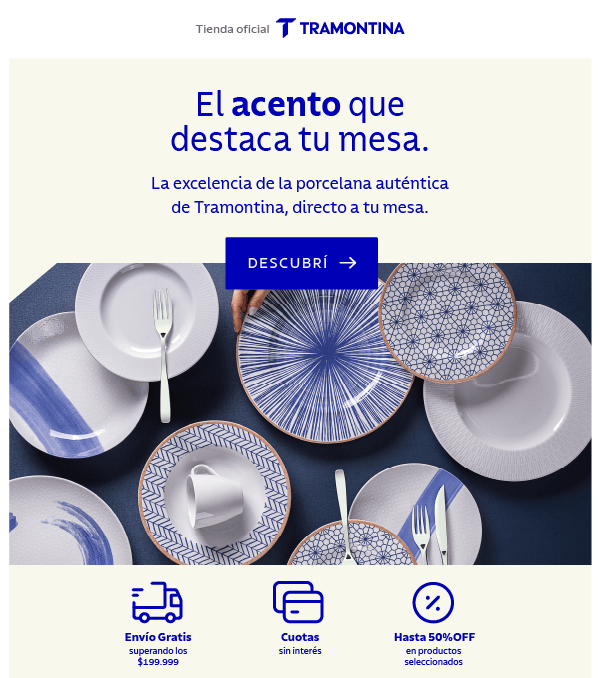 El acento que destaca tu mesa